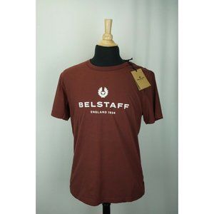 Belstaff 1924 Burnished Red Graphic T Shirt Sz S BRAND NEW W TAGS